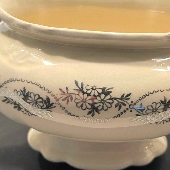 Homer Laughlin Virginia Rose Design Set of Creamer and Sugar Bowls Made In USA - Picture 7 of 10